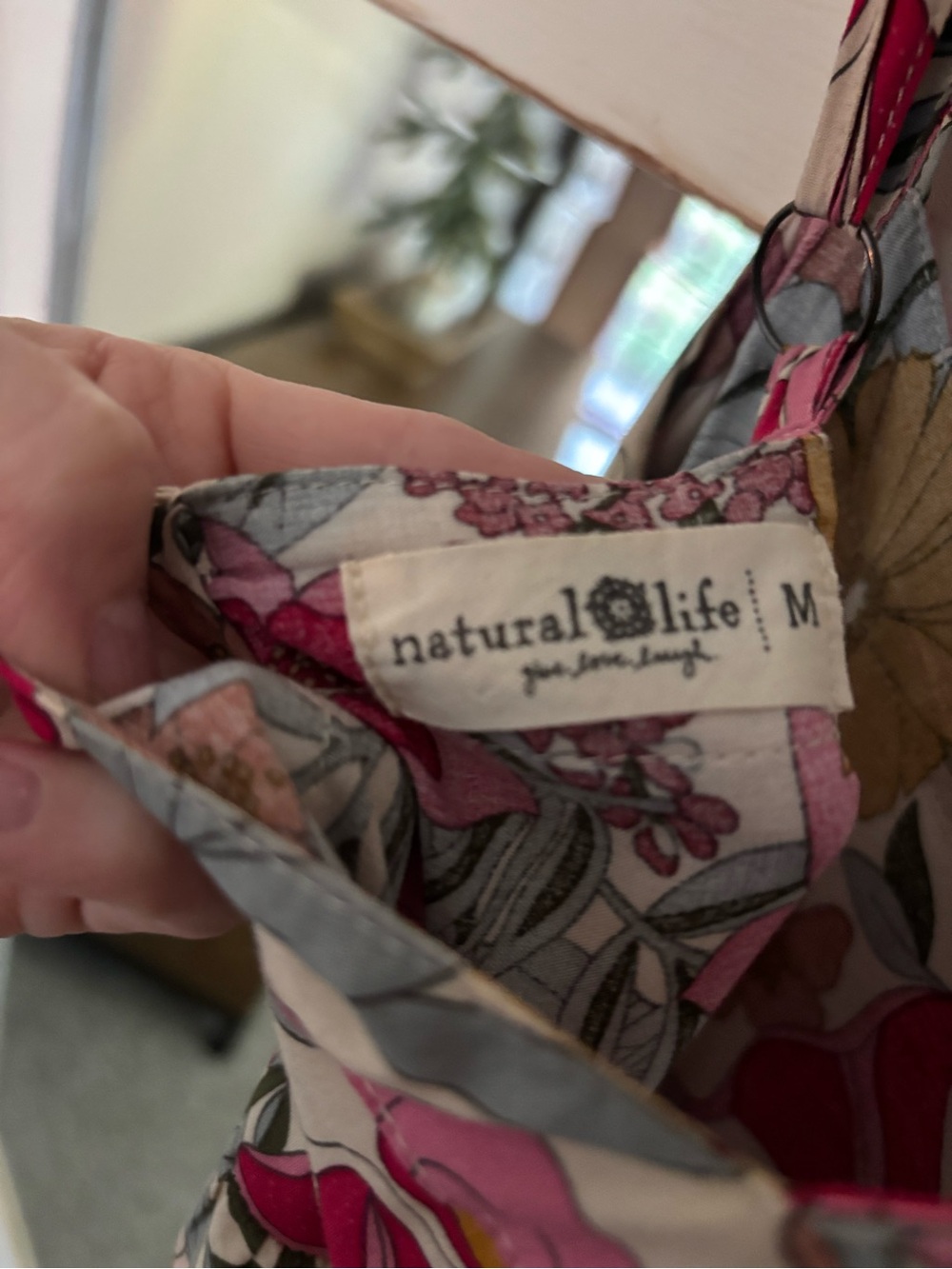 NATURAL LIFE Pink & Mustard Floral Tiered Maxi Sundress - Picture 6 of 10